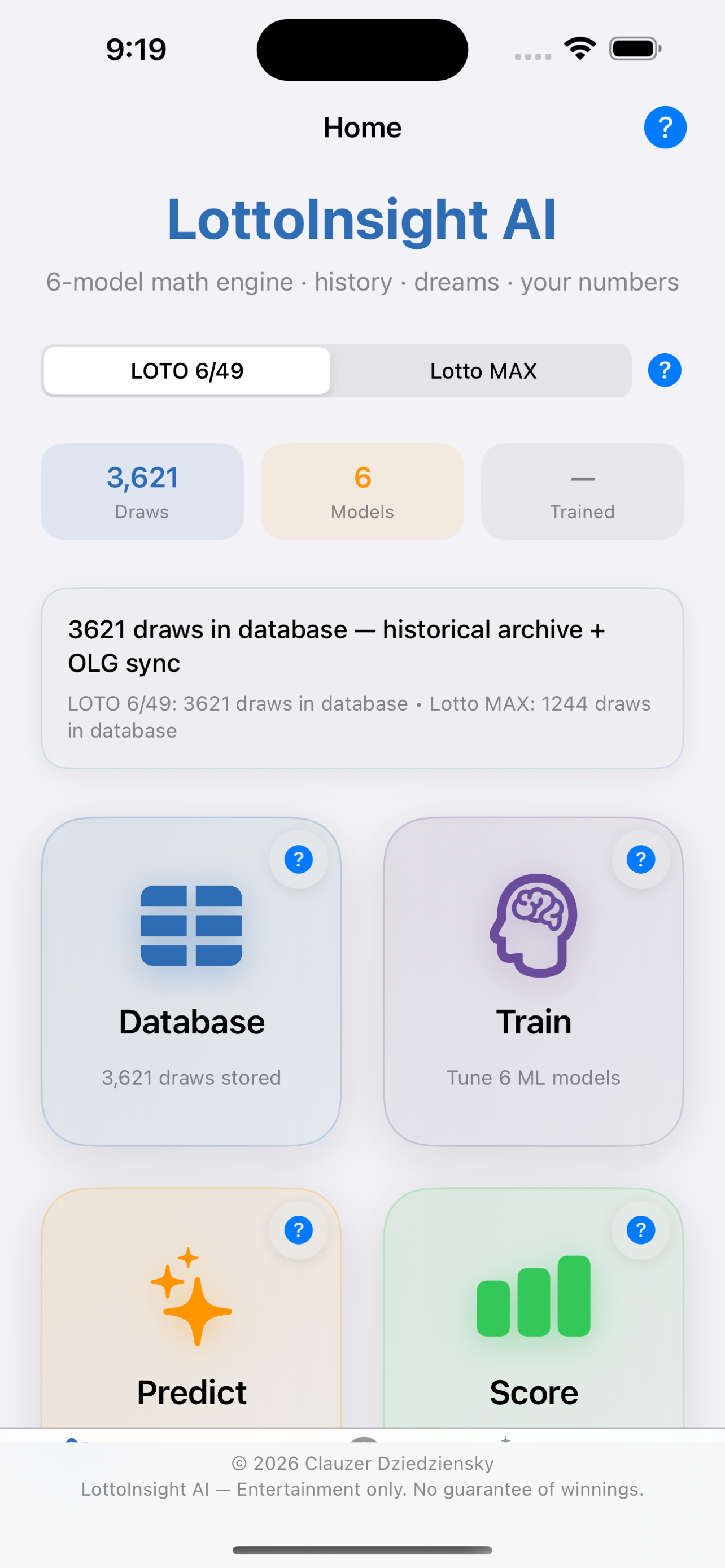 LottoInsight AI Home