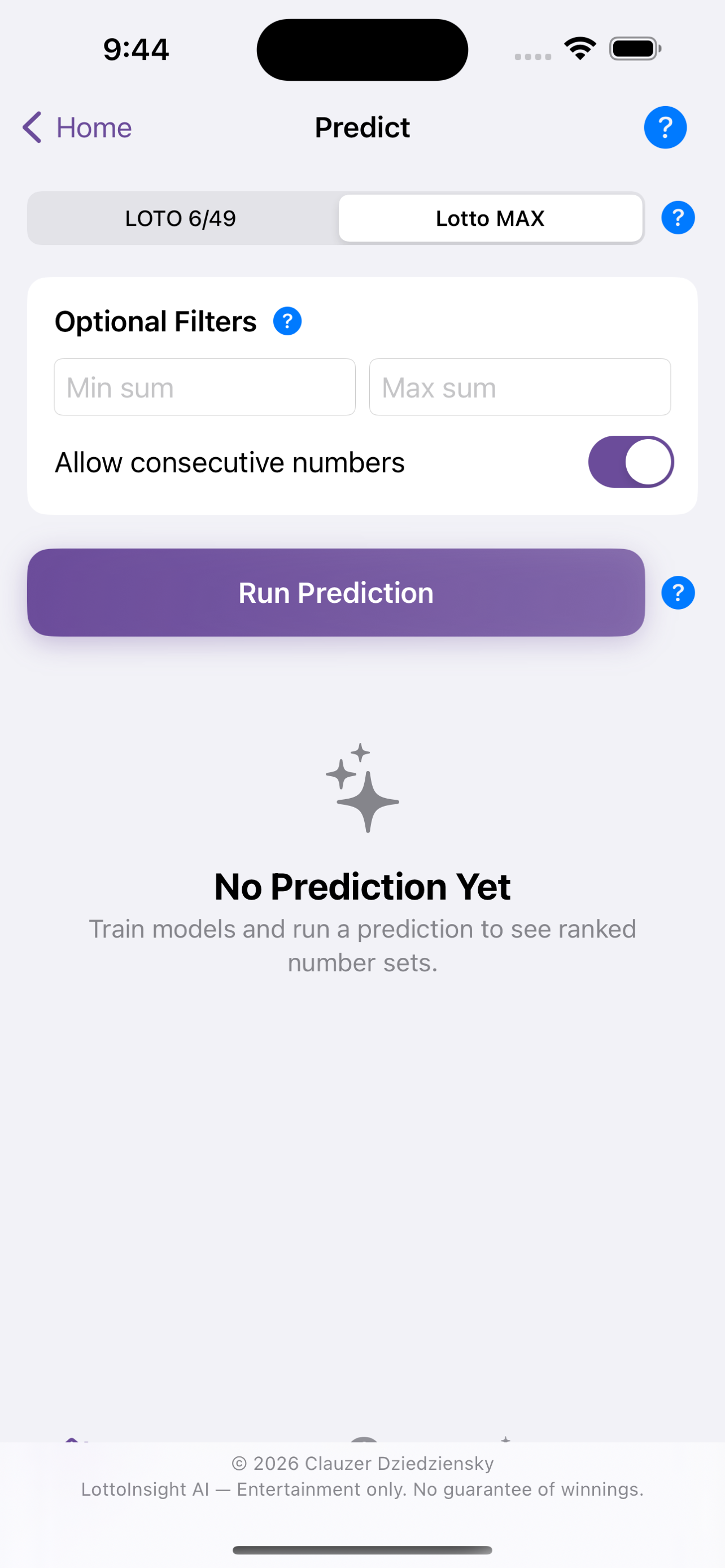 LottoInsight AI Predict